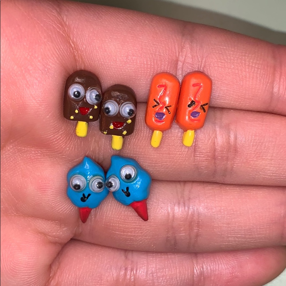 Cute food stud earrings